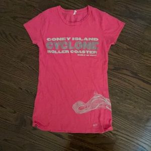 Small Brooklyn Coney Island t shirt, cyclone t shirt